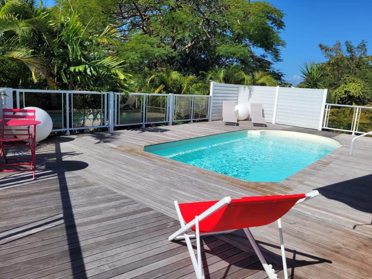 Villa Ste Marthe Avec Piscine, Grande Terrasse, Jardin Intime Et Citerne D'Eau Saint-Francois  Eksteriør billede
